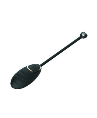 Œuf vibrant noir avec télécommande USB 